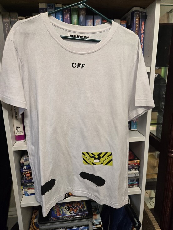 Off-White Other - Off-White Heavy Load Diagonal Spray T Shirt Virgil Abloh "MIRROR MIRROR" Size L